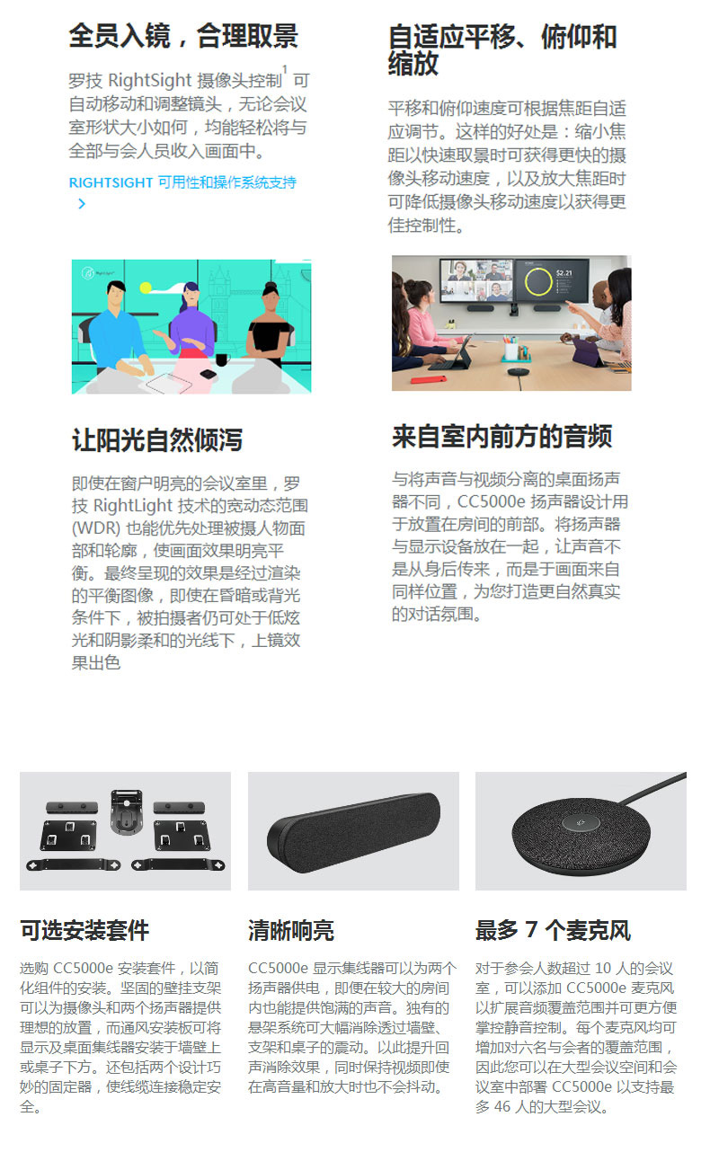 羅技攝像頭羅技CC5000e羅技總代